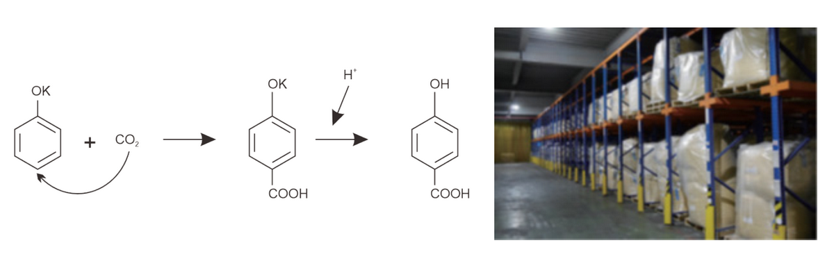 善化廠主要產品：對羥基苯甲酸